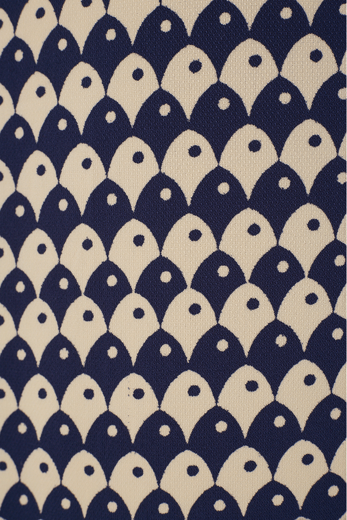 Calça Estampa Escama Azul