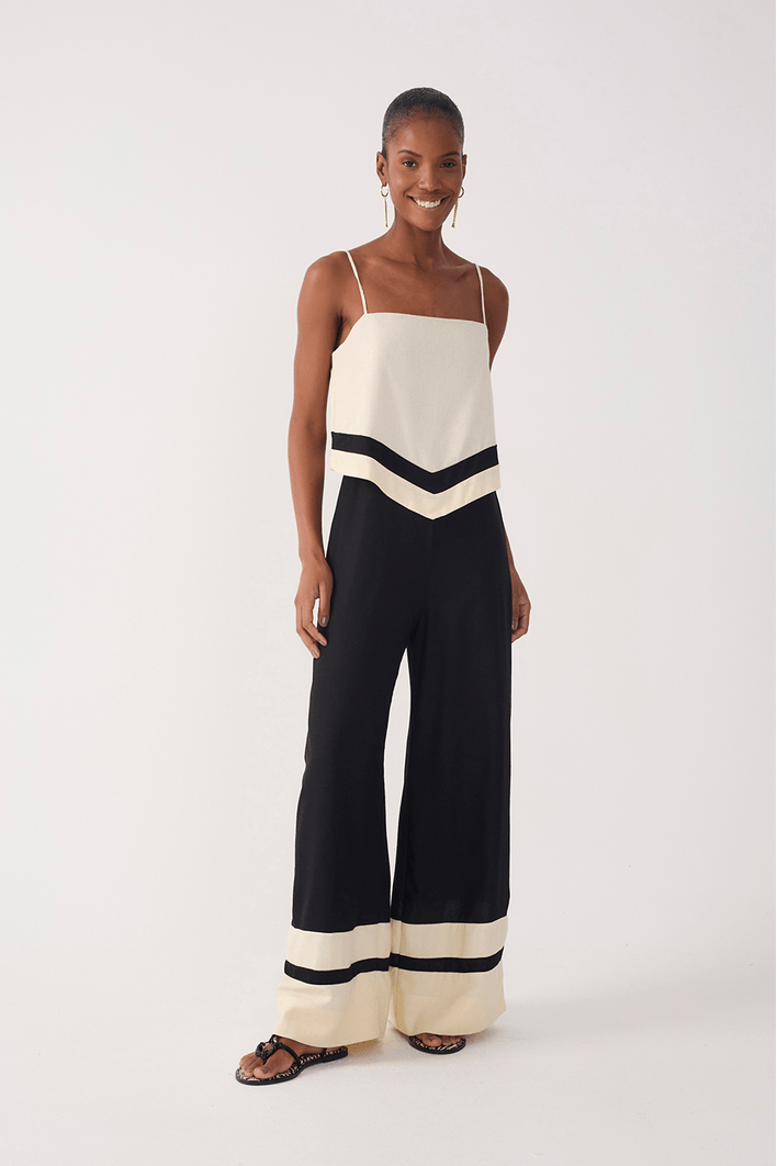 Macacao Linho Recortes