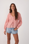 Blusa Voil Lurex Amarração Frente