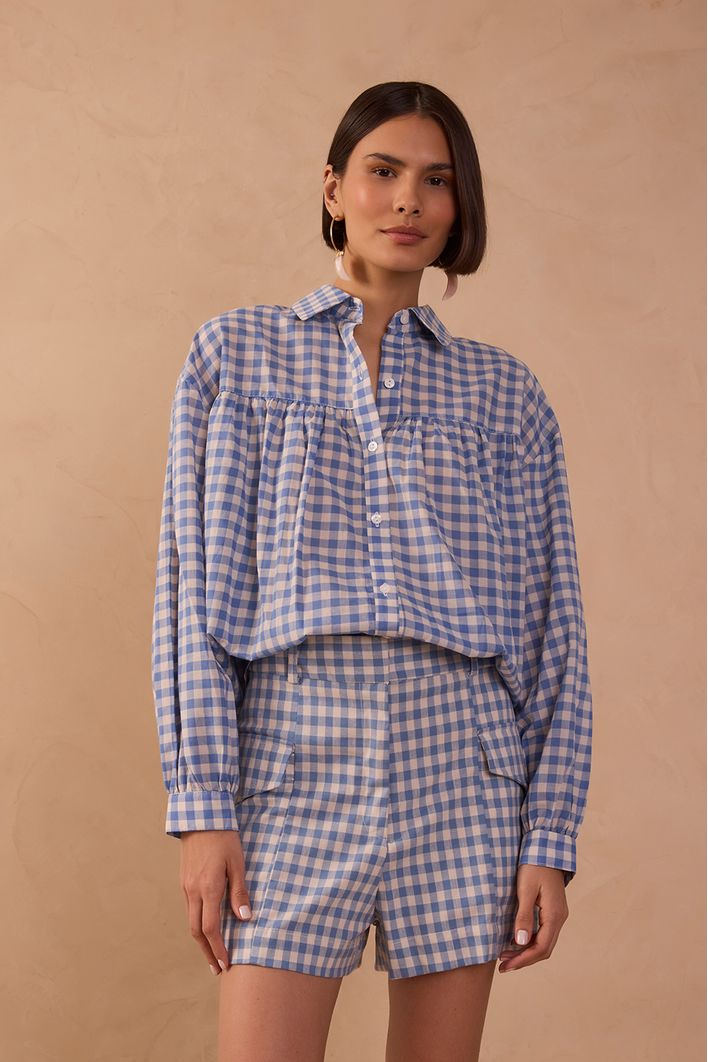 Camisa Pala Recortada Vichy