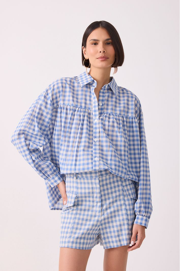 Camisa Pala Recortada Vichy