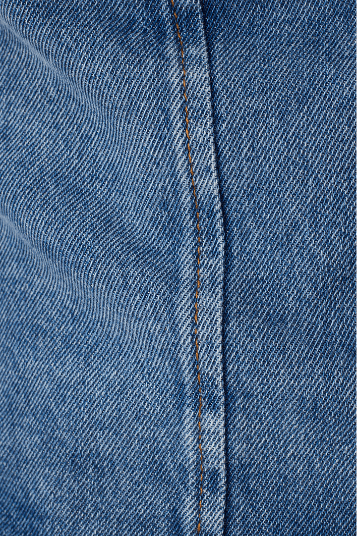 Blusa Colete Jeans Frente Unica