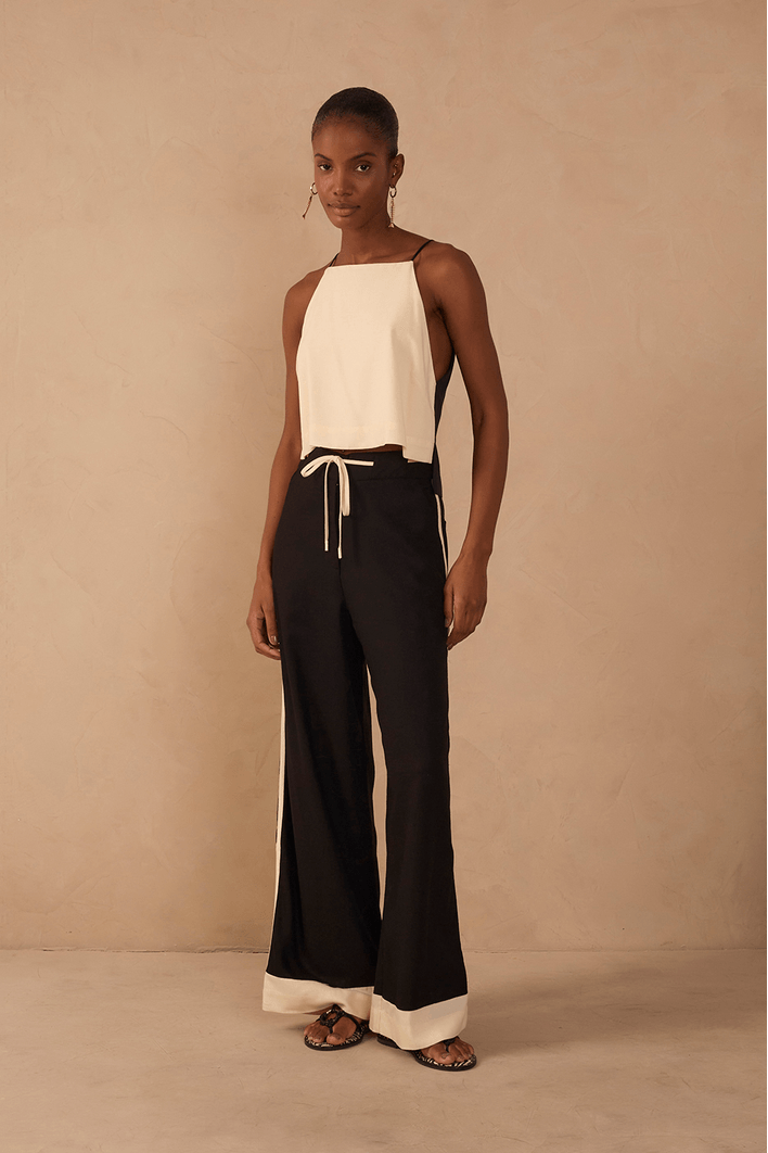 Calça Linho Bicolor