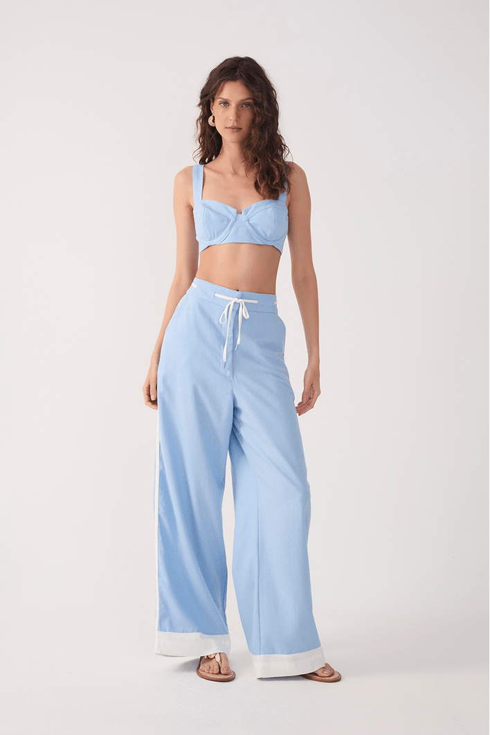 Calça Linho Bicolor