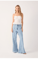 Calça Jeans Vintage Recortes