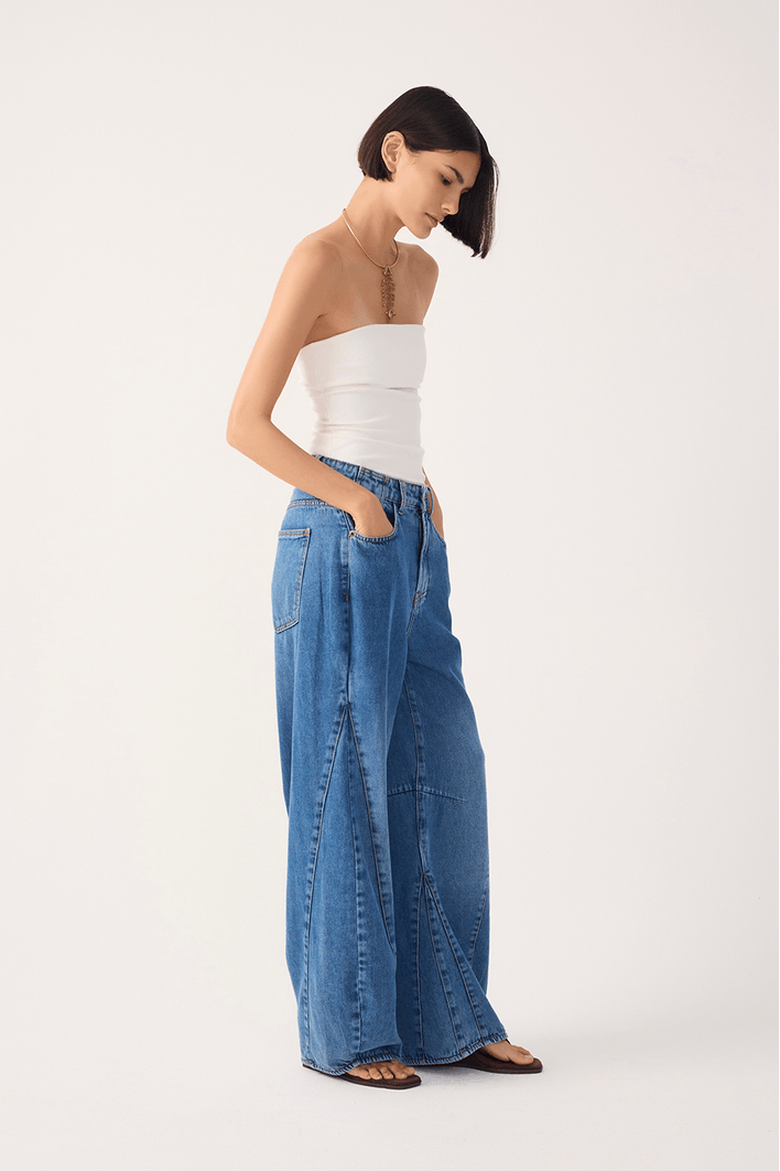 Calça Jeans Recortes