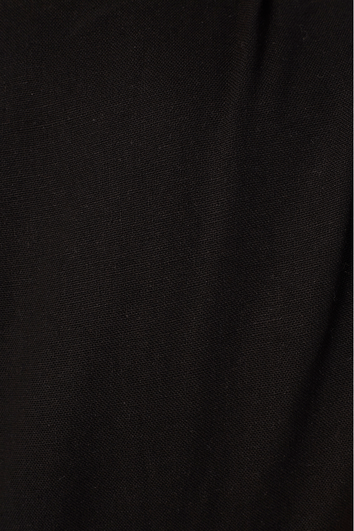 Vestido Cropped Linho Argola Miçanga