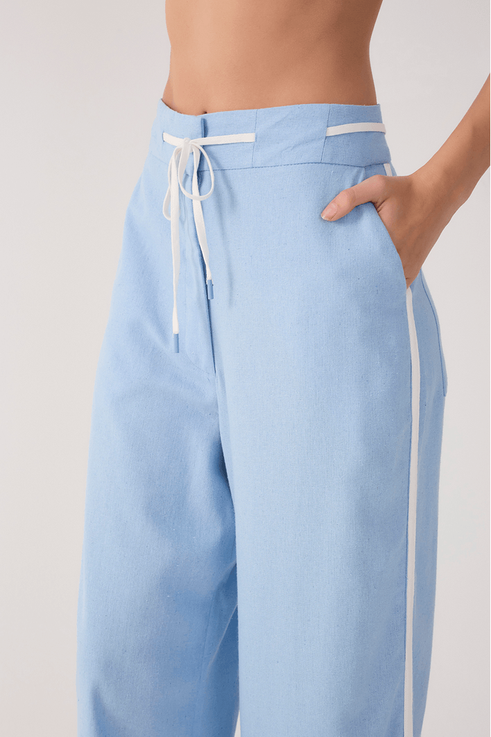 Calça Linho Bicolor