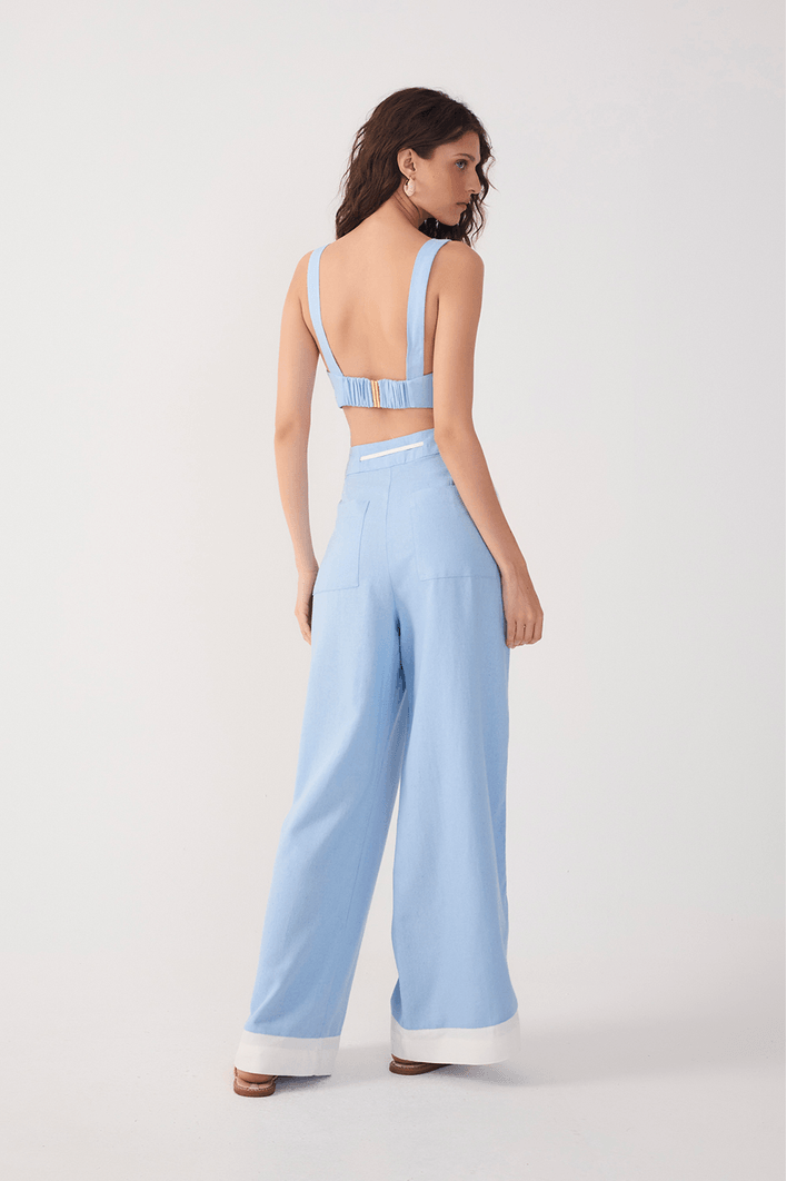 Calça Linho Bicolor