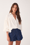 Camisa Algodão Ombro Deslocado