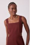 Vestido Cropped Linho Lateral