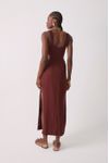 Vestido Cropped Linho Lateral