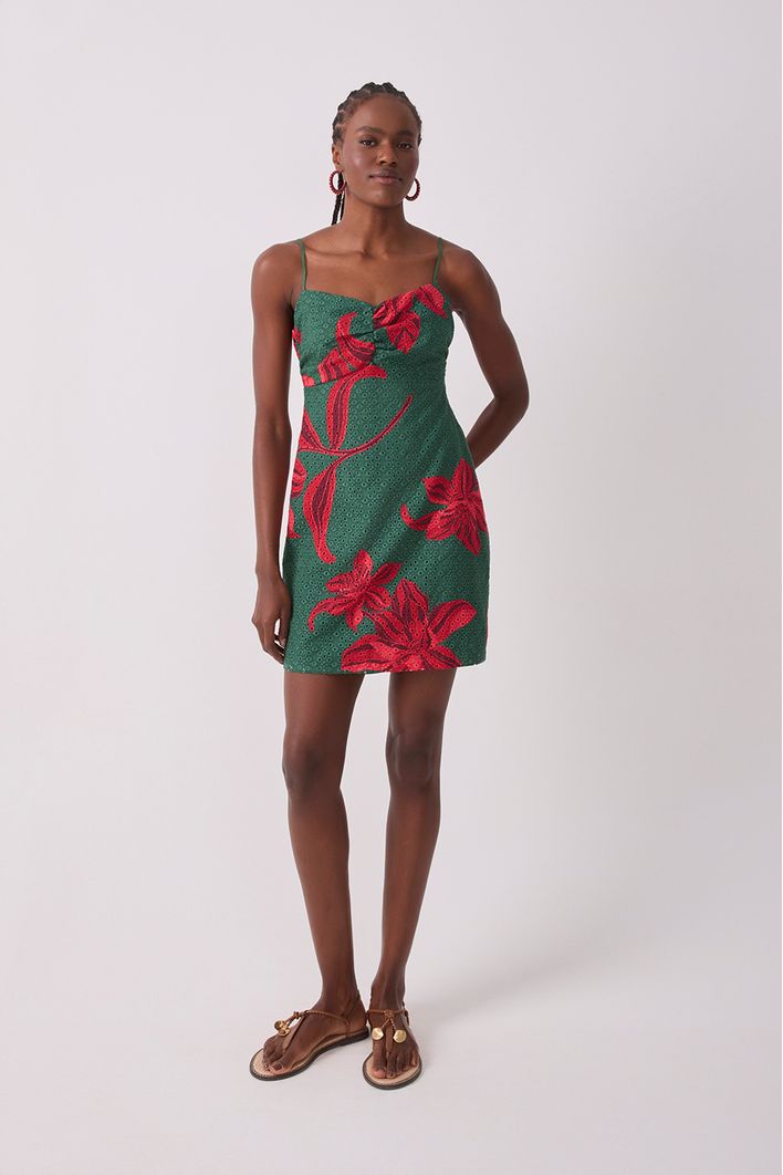 Vestido Laise Estampa Botanico