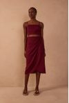 Vestido Midi Linho Envelope