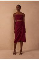 Vestido Midi Linho Envelope
