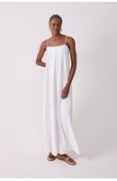 Vestido Longo Decote Reto