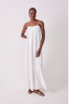 Vestido Longo Decote Reto