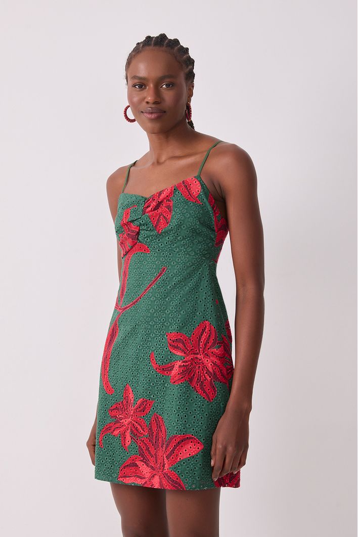 Vestido Laise Estampa Botanico