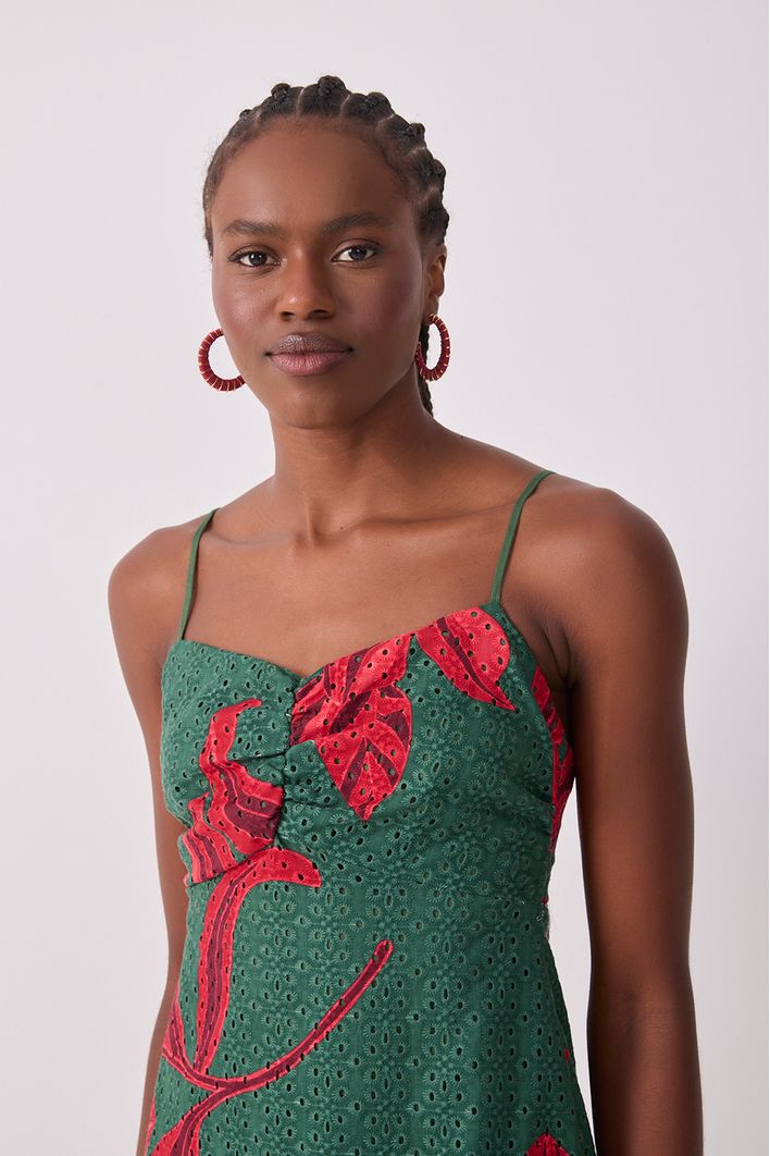 Vestido Laise Estampa Botanico