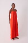 Vestido Longo Decote Reto