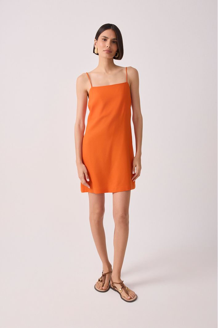 Vestido Curto Linho
