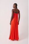 Vestido Longo Decote Reto