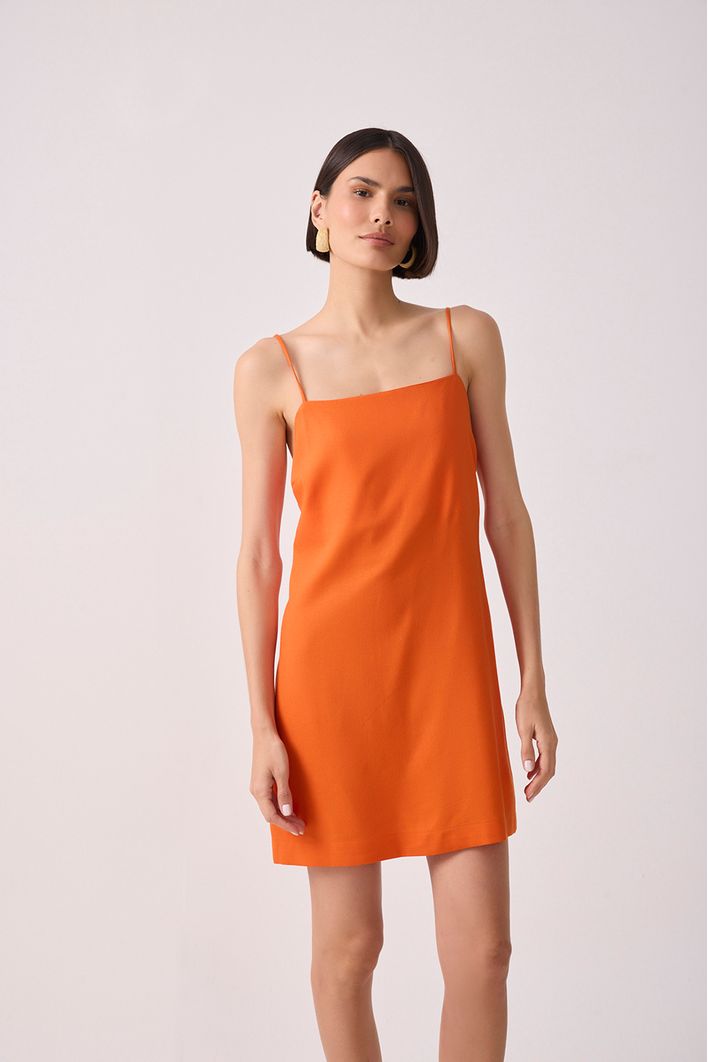 Vestido Curto Linho