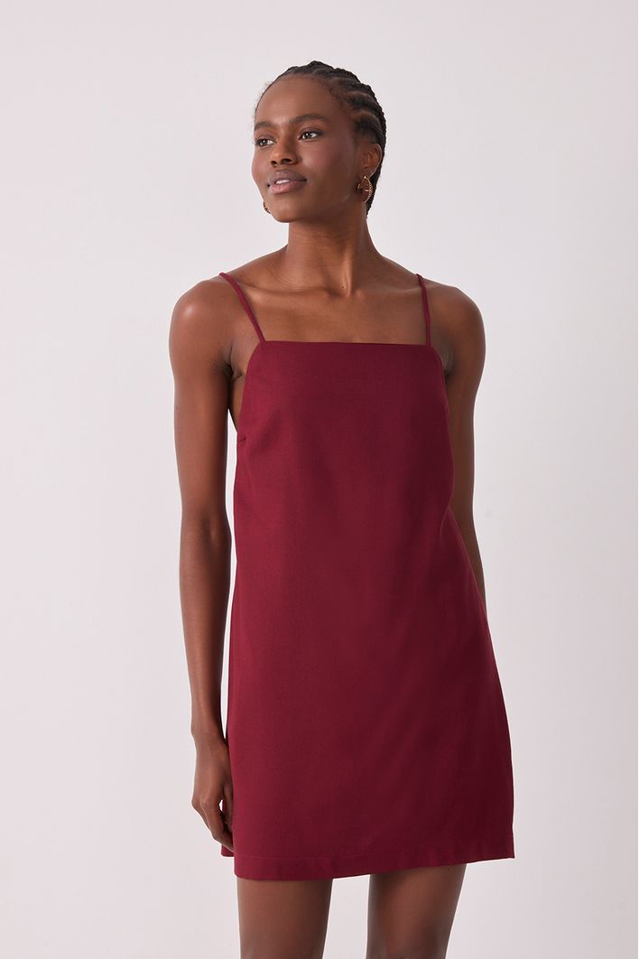 Vestido Curto Linho