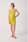 Vestido Curto Linho Reto