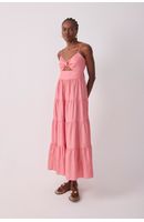 Vestido Midi Marias Listra Vichy