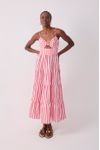 Vestido Midi Marias Listrado
