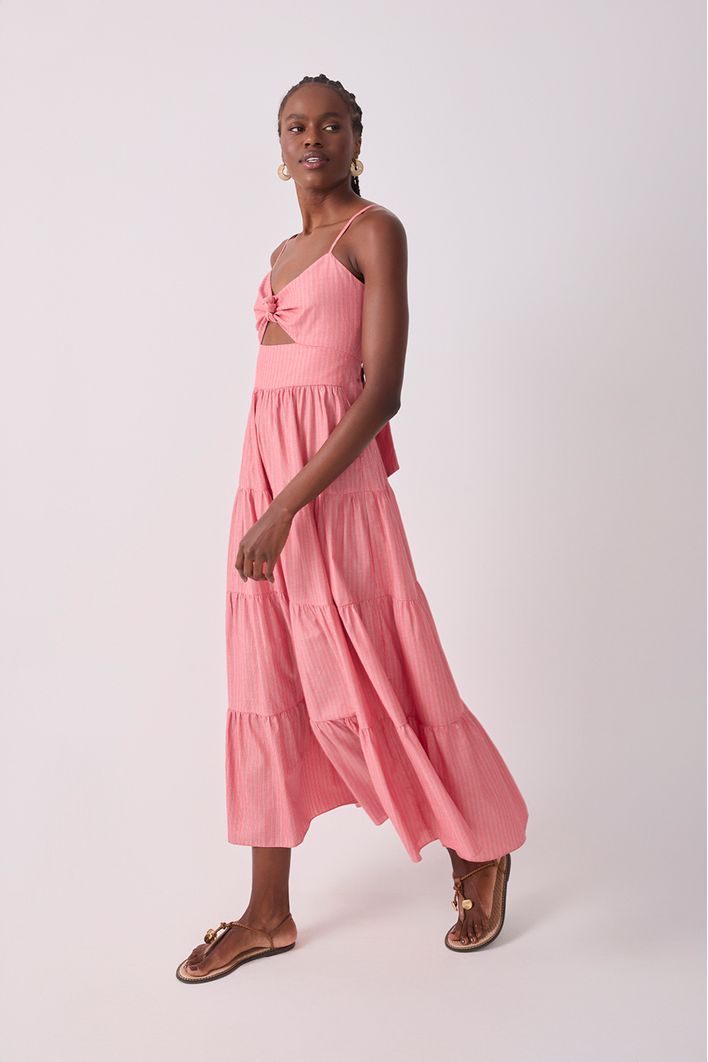 Vestido Midi Marias Listra Vichy