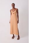 Vestido Cropped Linho Busto Torcido