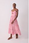 Vestido Midi Marias Listrado