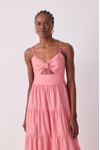 Vestido Midi Marias Listra Vichy