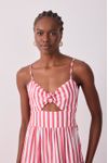 Vestido Midi Marias Listrado