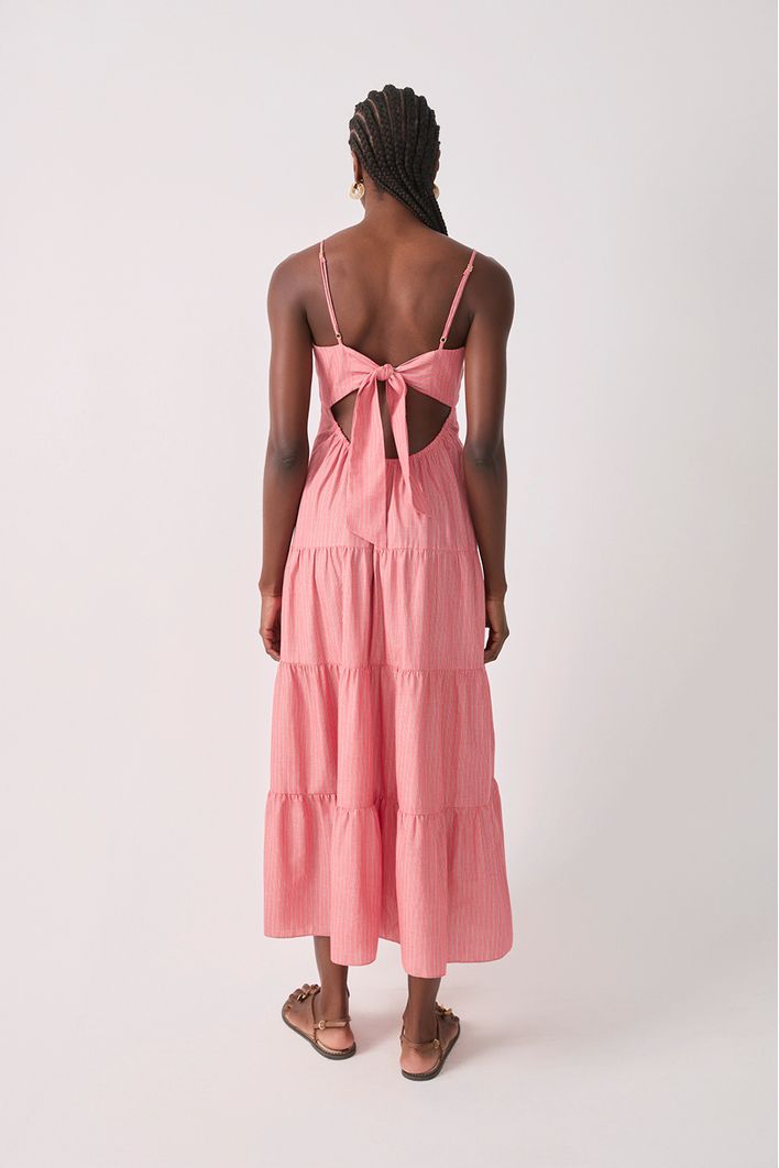 Vestido Midi Marias Listra Vichy