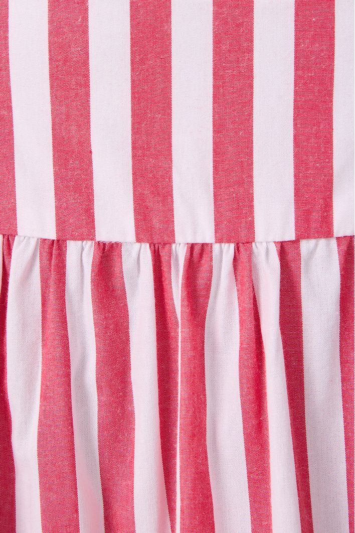 Vestido Midi Marias Listrado