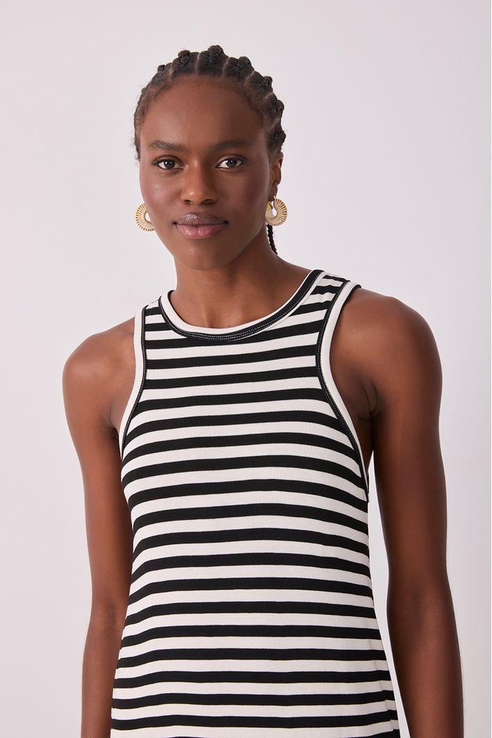 Vestido Regata Listrado