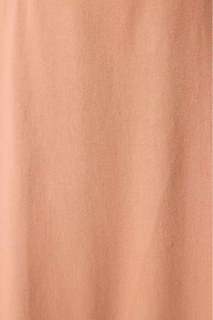 Vestido Cropped Linho Busto Torcido