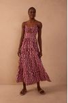 Vestido Midi Marias Estampa Copa