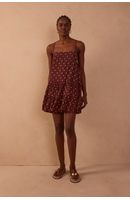 Vestido Crepe Estampa Noite