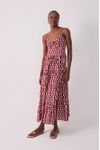 Vestido Midi Marias Estampa Copa