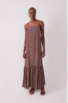 Vestido Cropped Estampa Asa Delta