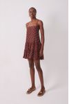 Vestido Crepe Estampa Noite