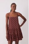 Vestido Crepe Estampa Noite