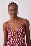 Vestido Midi Marias Estampa Copa