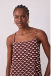 Vestido Cropped Estampa Asa Delta