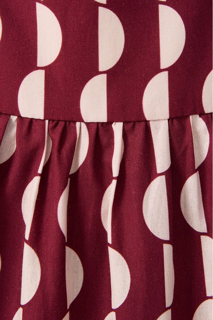 Vestido Midi Marias Estampa Copa
