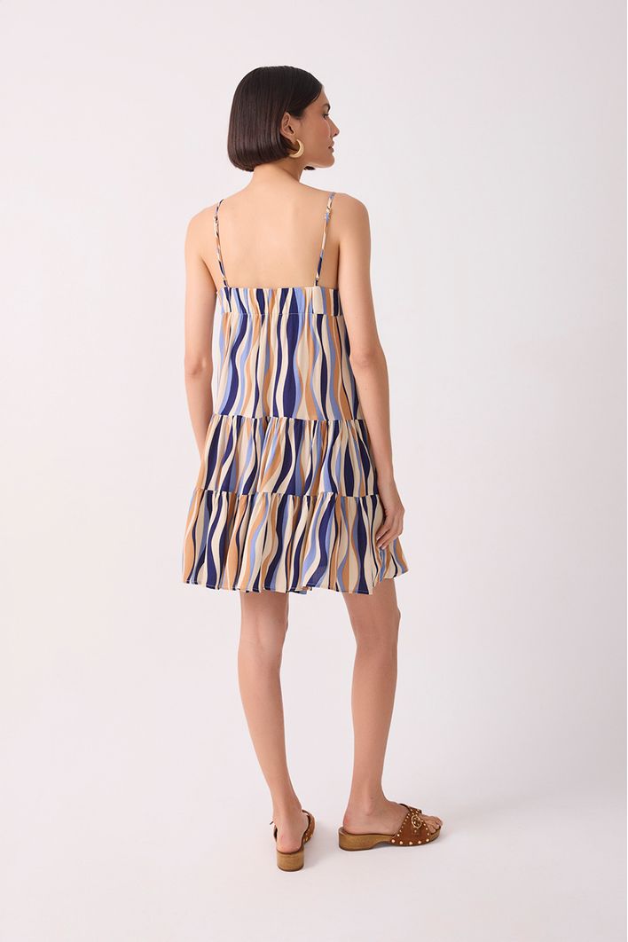 Vestido Crepe Estampa Carioca